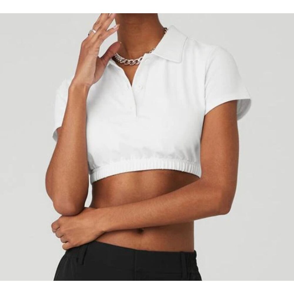 Alo Women’s Cropped Prestige Polo
